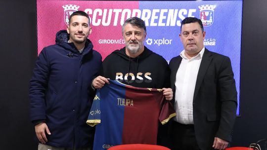 Tulipa apresentado no Torreense: «Subida? Há equipas que vão estar nessa luta e nós fazemos parte»