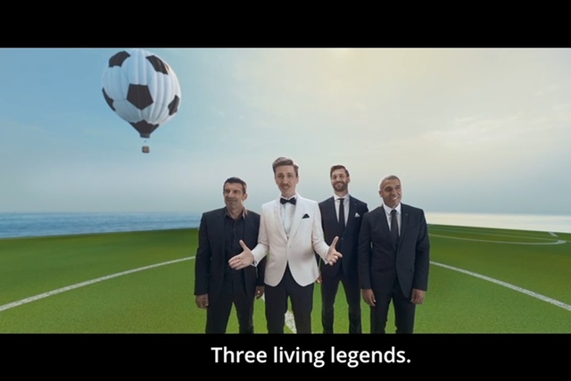 Figo, Naybet e Llorente apresentam o Mundial 2030