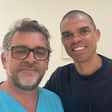 Médico Hélder Pereira com Pepe, antigo internacional português