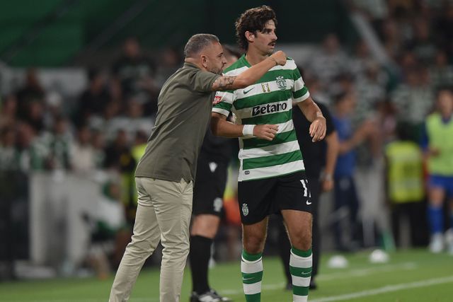 Rui Borges recebeu a excelente notícia da recuperação de Trincão (Foto Miguel Nunes)