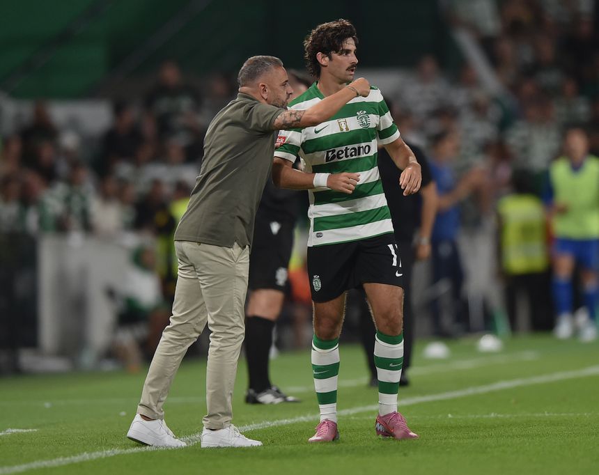 Rui Borges recebeu a excelente notícia da recuperação de Trincão (Foto Miguel Nunes)
