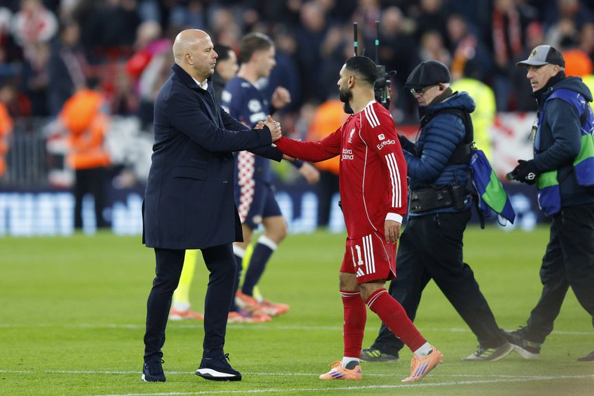 Arne Slot e Salah