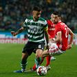 Bruno Fernandes em ação contra o Benfica. Foto: IMAGO