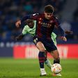 Andrés García a representar o Levante na Taça do Rei de Espanha diante do Getafe, da La Liga
