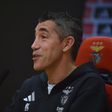 Bruno Lage, treinador do Benfica, em conferência de Imprensa no Seixal