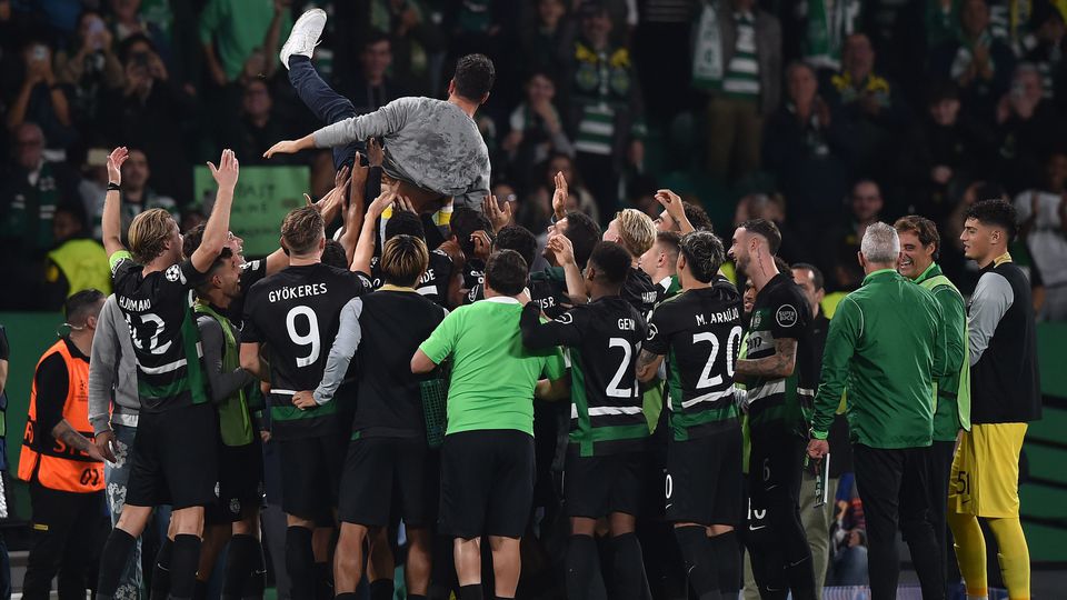 LIGA DOS CAMPEOES 2024/2025 FUTEBOL - Ruben Amorim, treinador do Sporting, no Sporting - Manchester City, jogo da LIGA DOS CAMPEOES 2024/2025. Estadio Jose Alvalade, em Lisboa. Terca, 5 de Novembro de 2024. (Miguel Nunes)