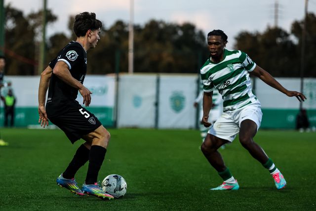 Académico de Viseu venceu o Sporting em Alcochete. Foto X/Sporting CP
