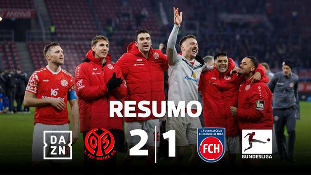 Mainz abandona último lugar da Bundesliga e baralha contas da manutenção (resumo)