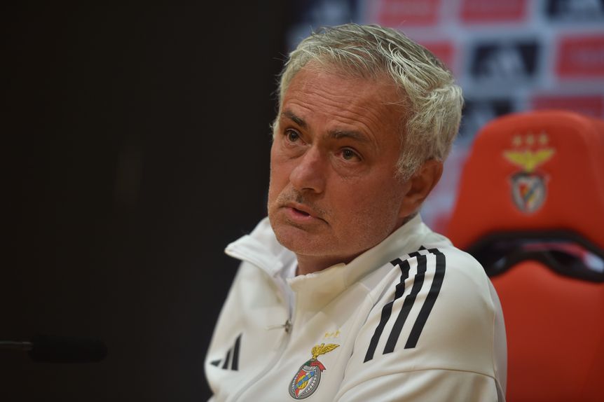 José Mourinho, treinador do Benfica  — Foto Miguel Nunes