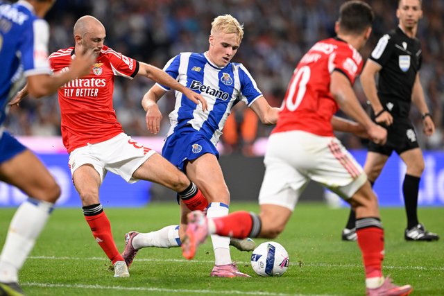 Aursnes e Froholdt no último 0-0 (Miguel Lemos/ Kapta+)