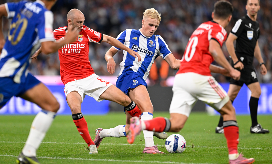 Aursnes e Froholdt no último 0-0 (Miguel Lemos/ Kapta+)
