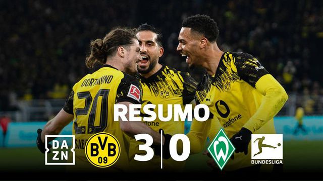 Dortmund cimenta segundo lugar da Bundesliga contra o Werder Bremen (resumo)