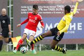 Joao Cancelo jogador do Benfica B, no jogo Benfica B - Beira-Mar referente a 25ª jornada da II Liga 2013/14, realizado na Caixa Futebol Campus, no Seixal. Domingo 12 de Janeiro de 2014.