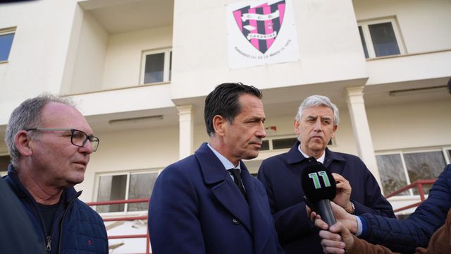 Pedro Proença marcou presença em Caxarias esta manhã