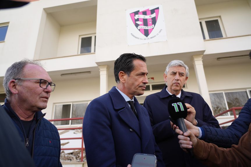 Pedro Proença marcou presença em Caxarias esta manhã