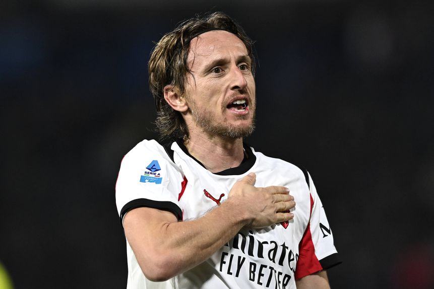 Luka Modric marcou golo decisivo para o Milan (IMAGO)