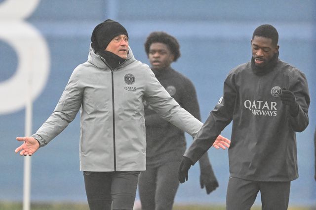 Luís Enrique e Ousmane Dembélé-IMAGO