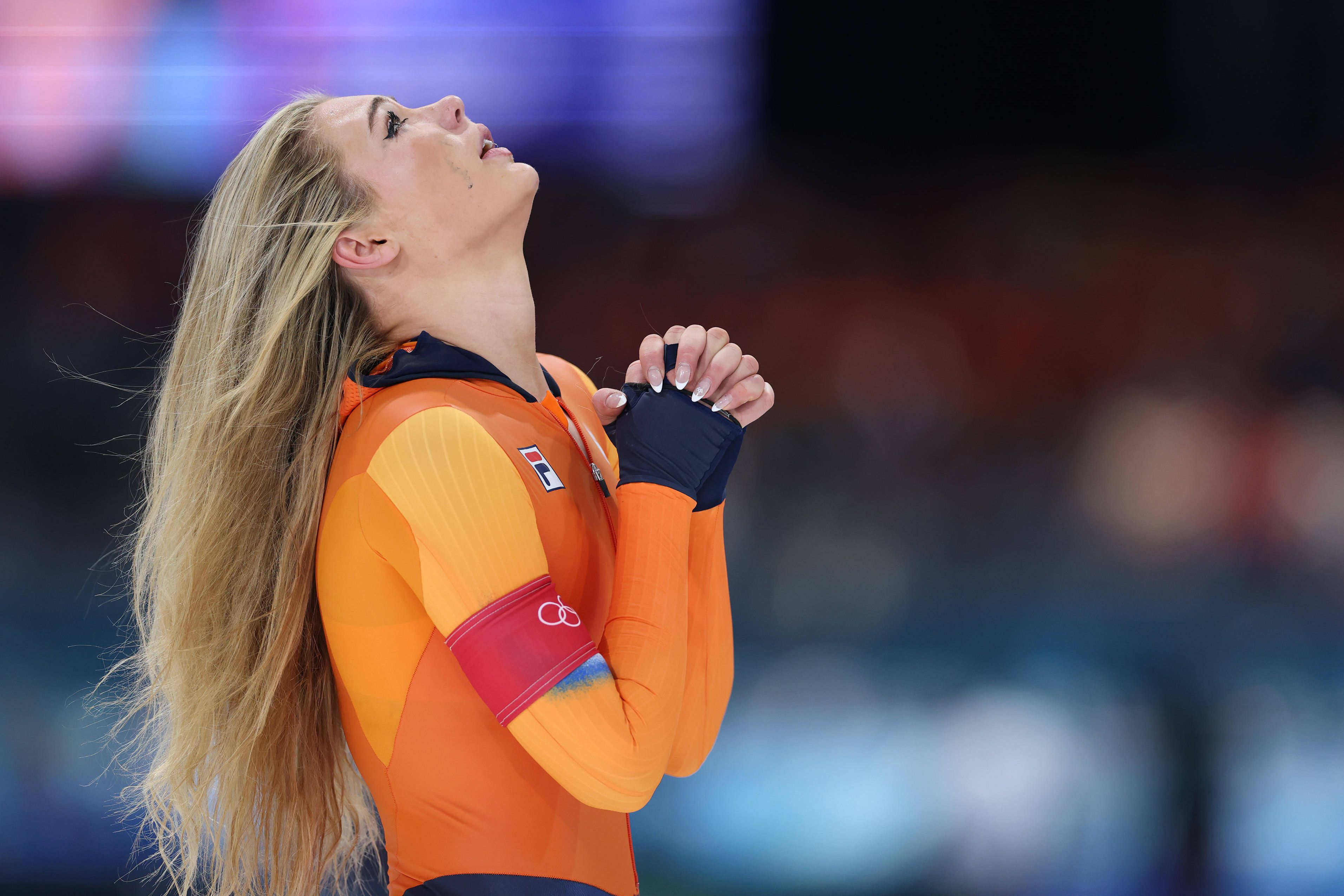 A neerlandesa Jutta Leerdam  conquistou a medalha de ouro nos Jogos Olímpicos 2026. IMAGO