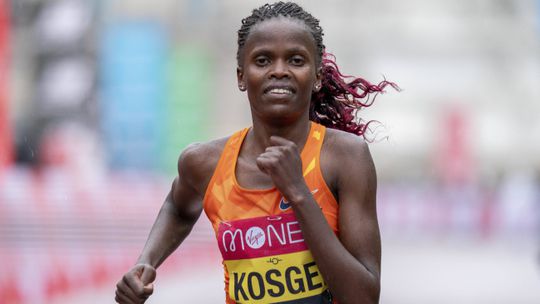 Brigid Kosgei na Meia Maratona de Lisboa