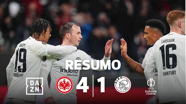 Grandes golos e fífia de ex-SC Braga na goleada do Eintracht ao Ajax (vídeo)