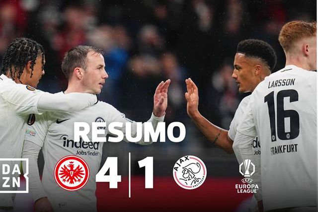 Grandes golos e fífia de ex-SC Braga na goleada do Eintracht ao Ajax (vídeo)