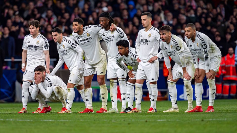 Tensão na equipa do Real Madrid no desempate por penáltis
