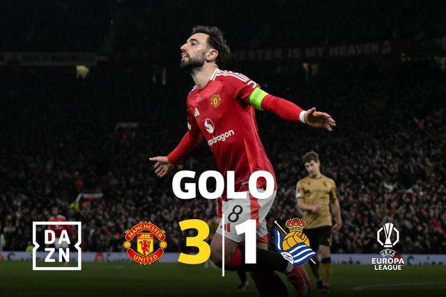 Bruno Fernandes faz história na UEFA Europa League com hat trick (vídeo)