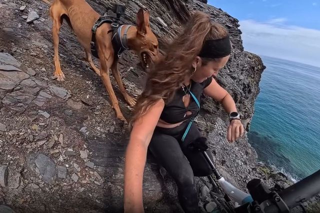 Vídeo: o relato arrepiante da ciclista que quase caiu de uma escarpa