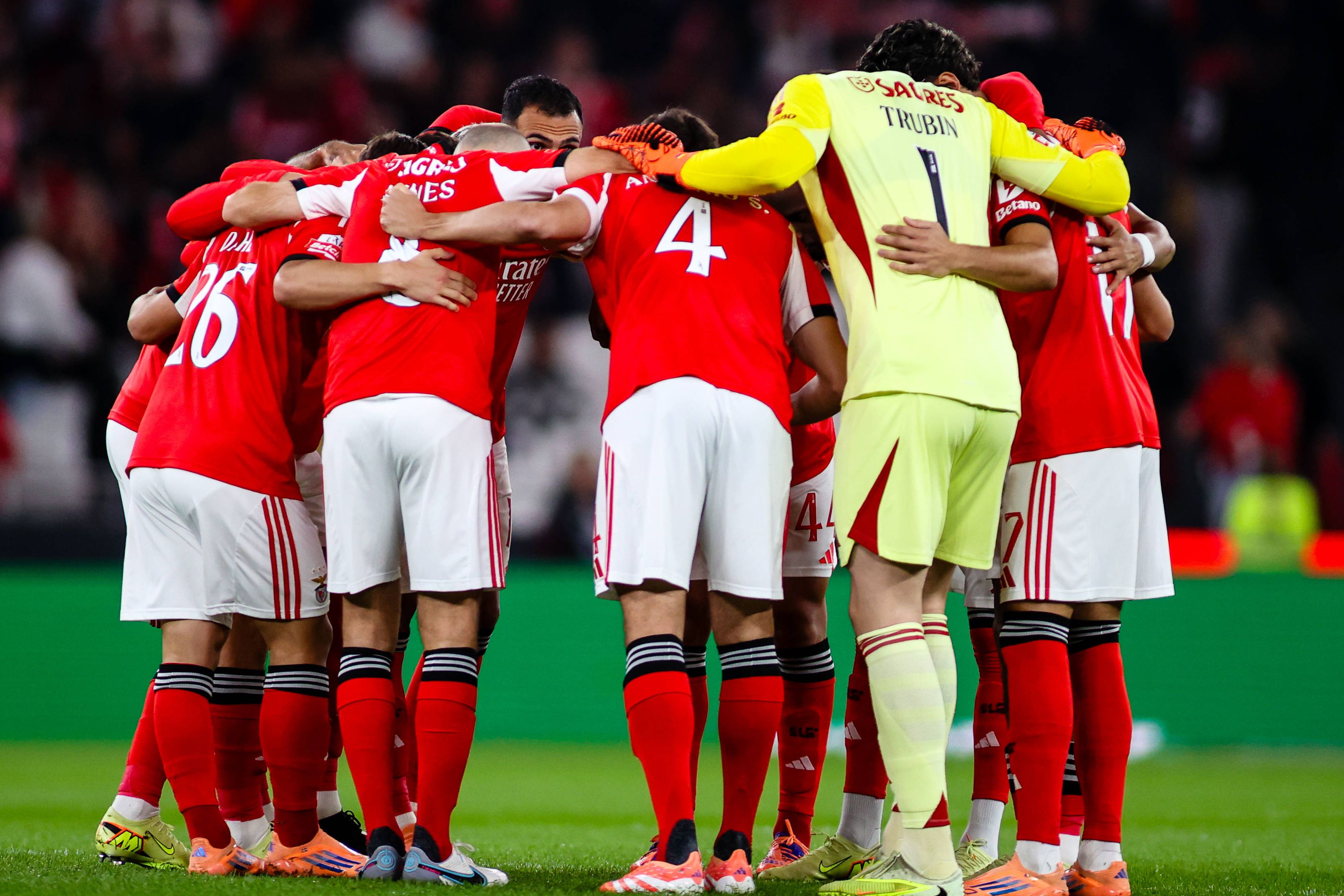 Plantel do Benfica (foto: Imago)