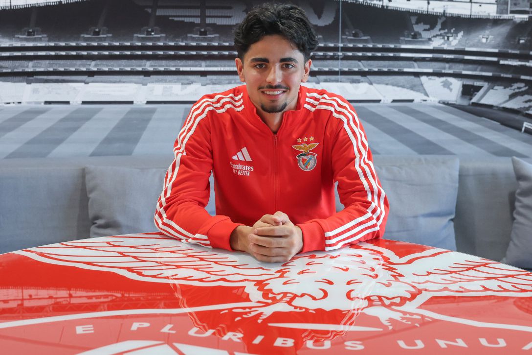 Miguel Figueiredo, 17 anos, médio — Foto: SL Benfica