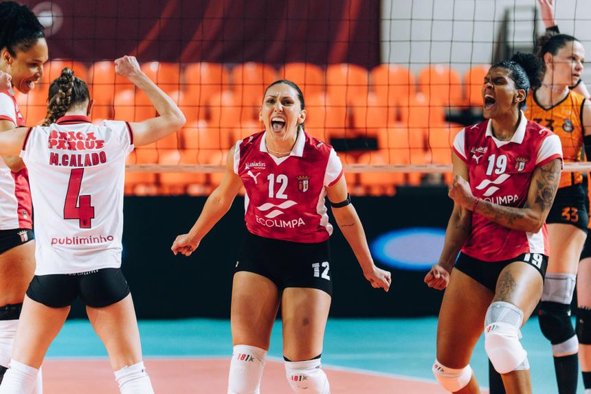 SC Braga afastou Castêlo da Maia da caminhada para a final da Taça e marcou encontro com o FC Porto. Foto Diogo Oliveira/FPV
