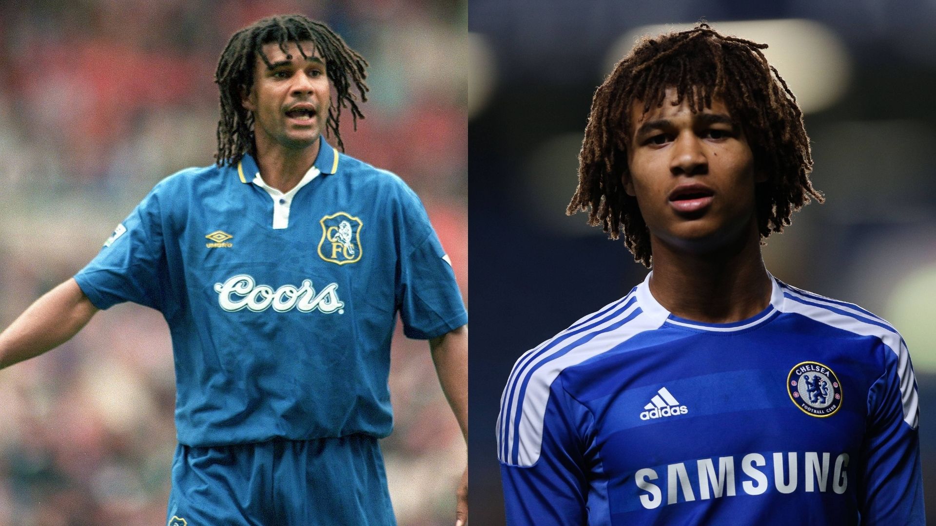 Ruud Gullit e Nathan Aké jogaram ambos no Chelsea (IMAGO)