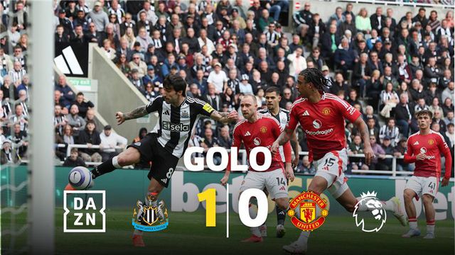 Mérito do Newcastle, ou sono da defesa do Man. Utd? Tonali não quis saber