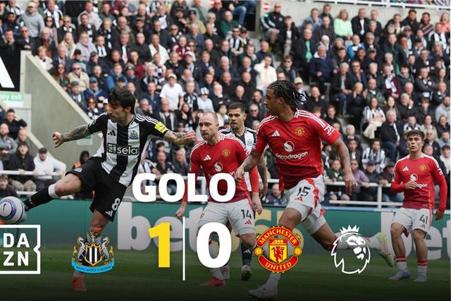 Mérito do Newcastle, ou sono da defesa do Man. Utd? Tonali não quis saber