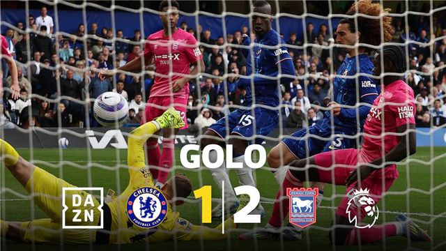 VÍDEO: nem 20 segundos na segunda parte e golo do Chelsea