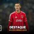 O único golo de Lorenzo Lucca em Inglaterra