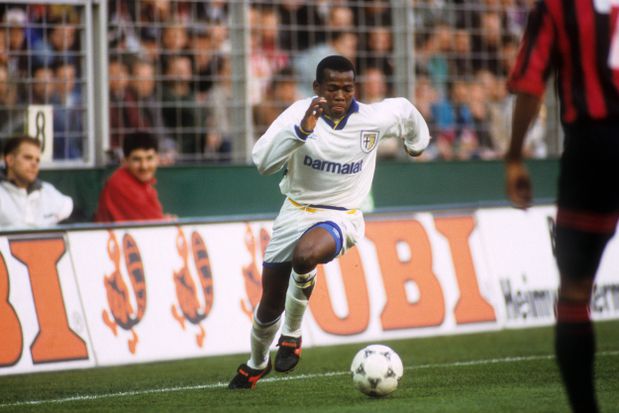 Asprilla na passagem pelo Parma