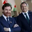 André Villas-Boas e Frederico Varandas agora já não sorriem um com o outro... — Foto: FPF