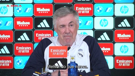 Ancelotti: «Agora que não há pancadas, aproveito»