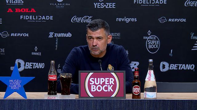 Sérgio Conceição revoltado com amarelo que o afasta da última jornada