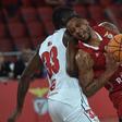 Betinho Gomes foi um dos melhores na vitória da equipa de basquetebol do Benfica sobre o SC Braga - Foto: Miguel Nunes