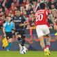 Saviolo, 22 anos, em ação no jogo com o Benfica, na Luz, a 21 de março — Foto: IMAGO