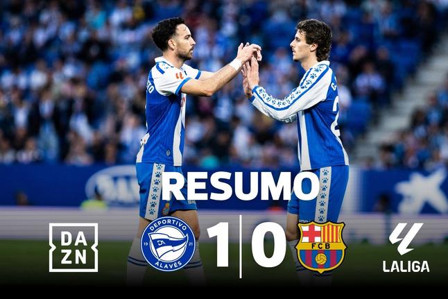Barcelona tomba em casa do Alavés na ressaca do bi (resumo)