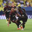 Festejos do Sevilha em Villarreal