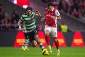 Zalazar em ação frente ao... Sporting
