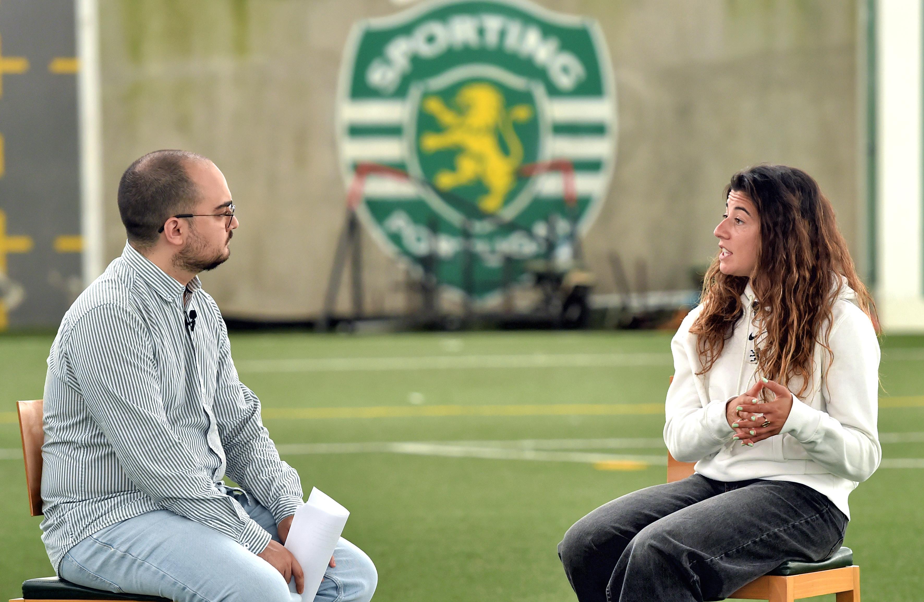 Rita Fontemanha em entrevista A BOLA - Foto: Miguel Nunes