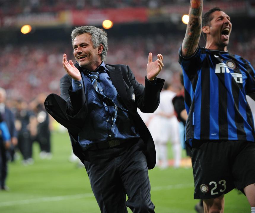 Mourinho com Materazzi no Inter