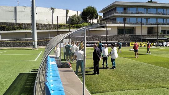 Último treino de Portugal antes da partida para a Alemanha