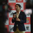 Rui Costa na inauguração da Benfica Residential Academy. Foto Miguel Nunes