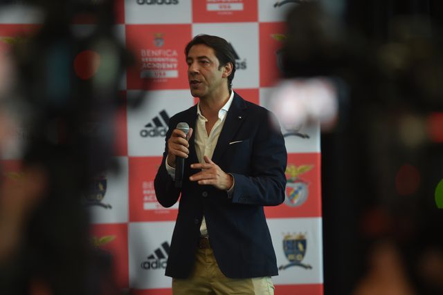 Rui Costa na inauguração da Benfica Residential Academy. Foto Miguel Nunes